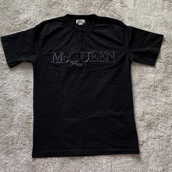 Alexander McQueen Embroidered Logo T-Shirt - Picture 1 of 9